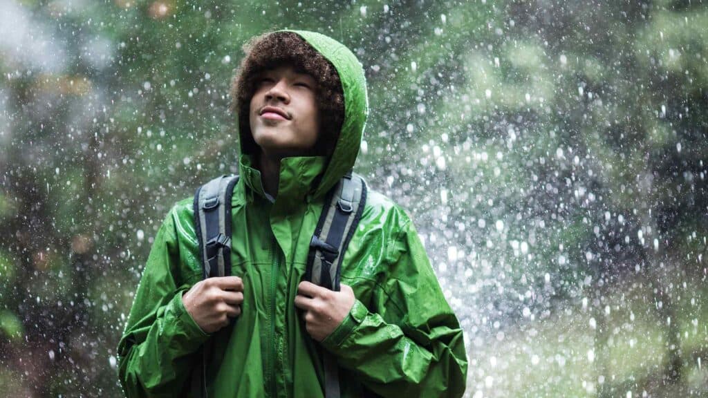 hiking jacket wet weather