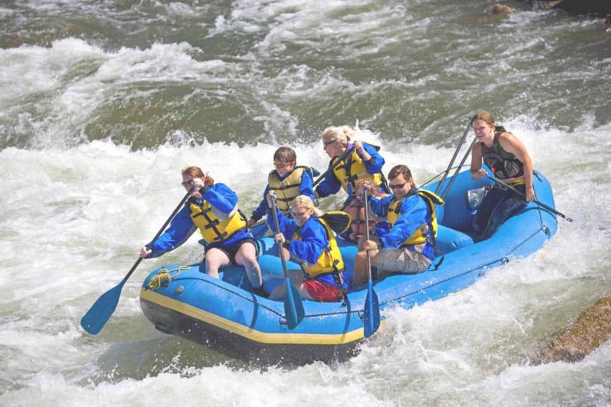 outdoor adventures - white water rafting