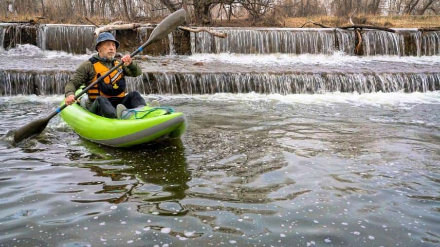 inflatable kayak - kayaking gear