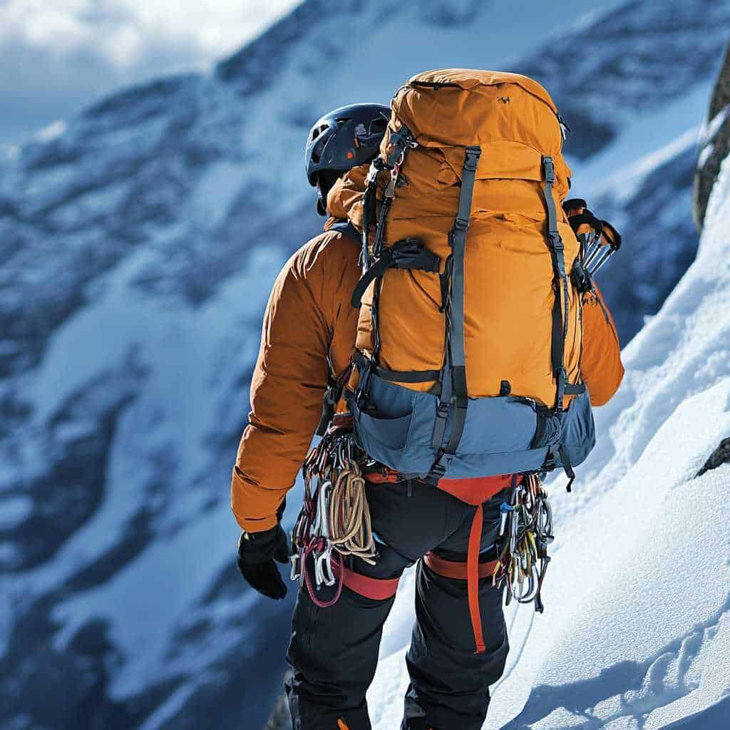 Packs suitable for climbing and mountaineering